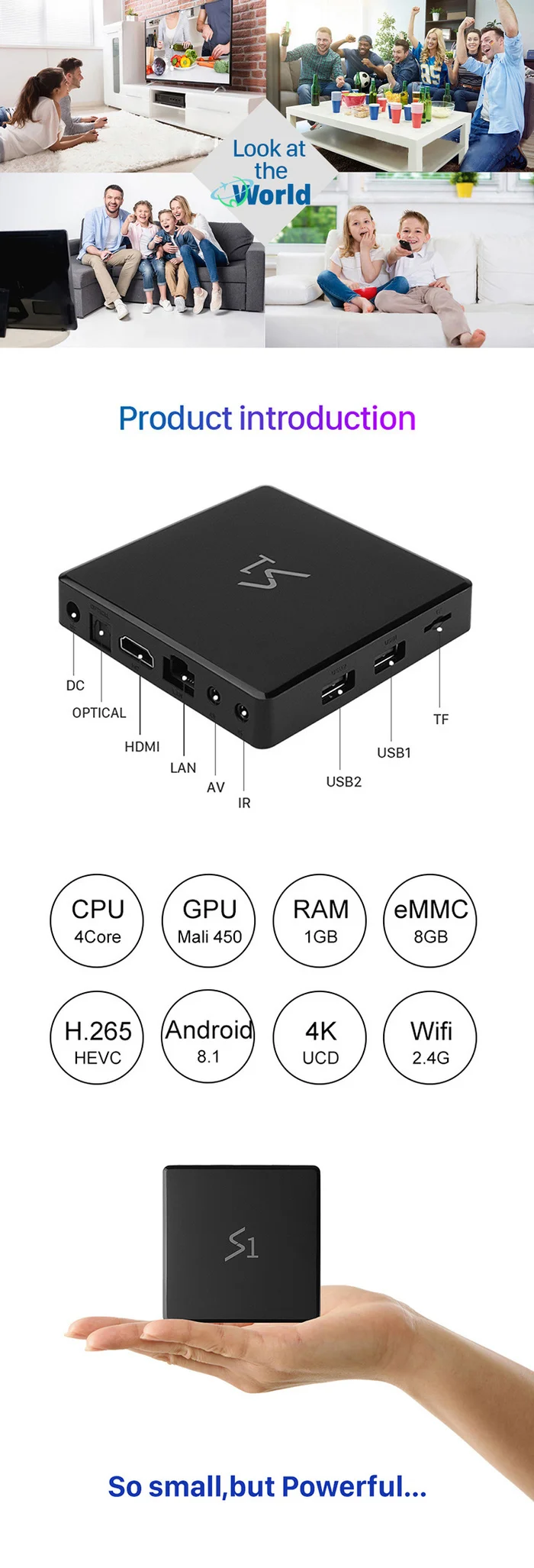 IP tv Арабский Франция Leadcool S1 SUB tv 1 год Android 8,1 RK3229 голландская Бельгия, Алжир, Tunisia IP tv телеприставка как X96 Mini