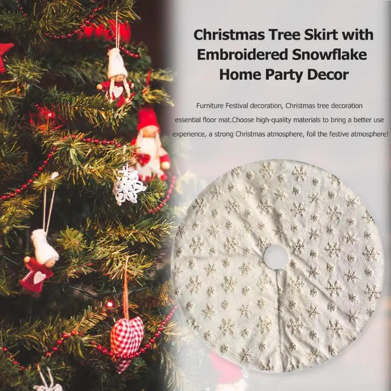 Silver Christmas Tree Skirt