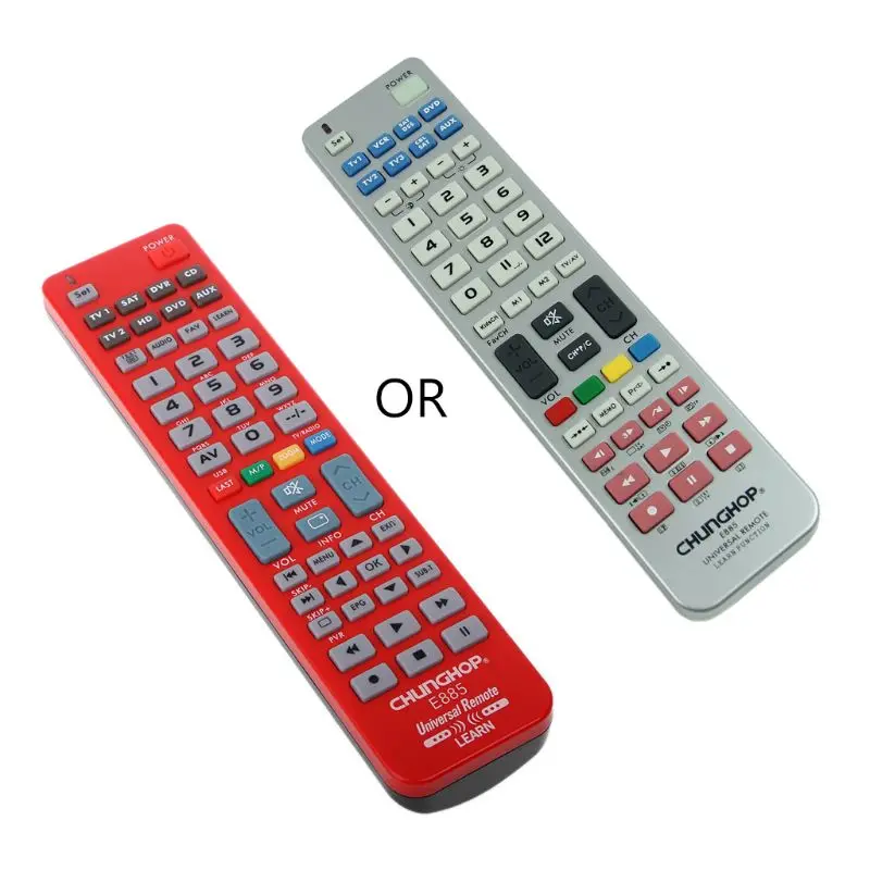 

Universal 8 in 1 Remote Control Controller Learn Function For TV CBL VCR SAT DVD