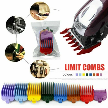 

8 Pcs Universal Hair Clipper Limit Comb Guide Size Replacement Set Accessory US
