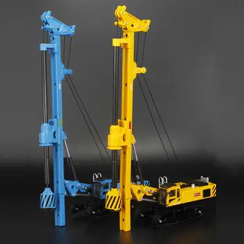 

Kdw Alloy Rotary Drilling Rig Crawler Excavator Diecast Construction Vehicle Model Engineering vehicle toys Gift for children