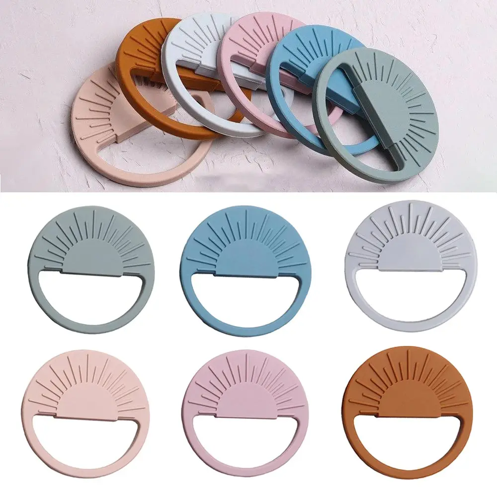 

Baby Silicone Teethers Toddler Newborn Teething Ring Molar Pain Soothing Teether Toy Cute Easy-to-Hold Design Bite for Teeth