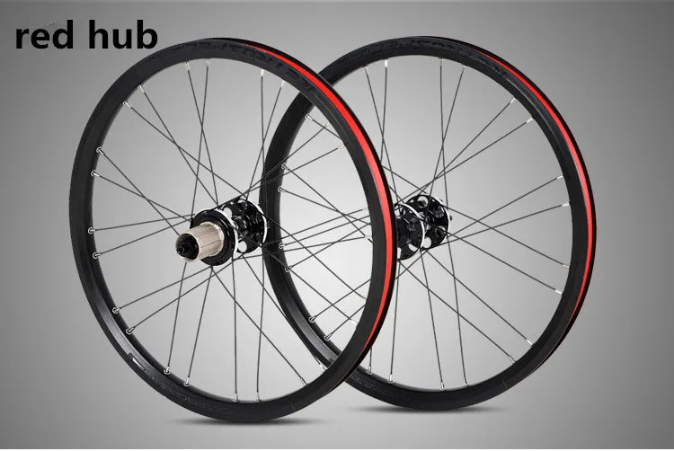 RS MTB Горный складной велосипед BMX велосипед 4 палин круглые спицы 24H алюминиевый сплав 20 дюймов дисковый тормоз набор колес