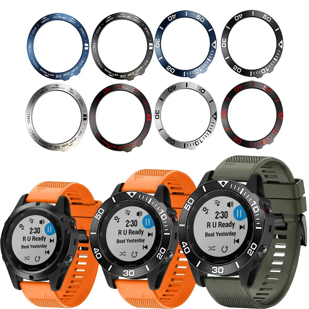 Металлический Чехол рамка для Garmin Fenix 5X/Plus смарт часы с циферблатом ободок