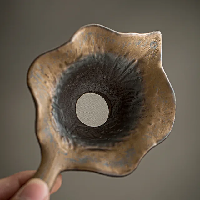 Retro Kerámia Tea Szűrő Kézzel Készített Cha Hai Kávé Lyukasztó Kínai Teaset Tartozékok Ital Szertartás - Image 3