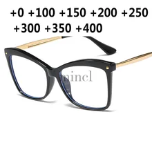 Женские очки для чтения кошек, женские сверхлегкие компьютерные очки, пресбиопические с диоптриями, негабаритные квадратные очки для чтения NX