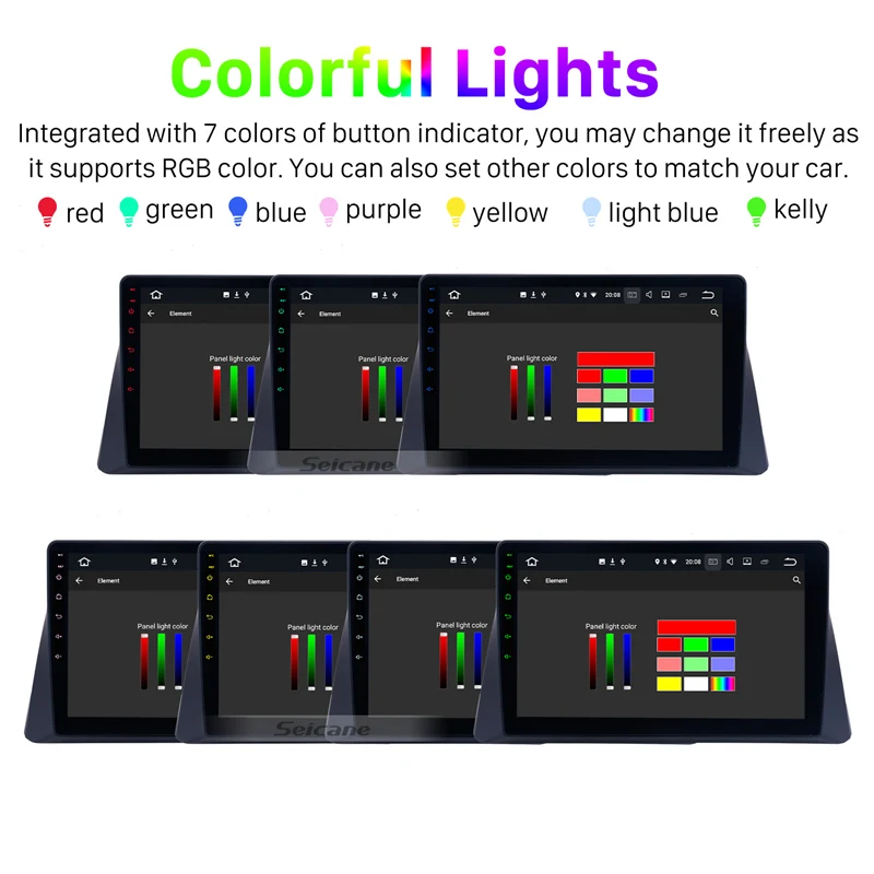 Seicane Android 9.0 10.1 inch HD Touchscreen GPS Auto Radio For 2008-2013 Honda Accord 8 Car Stereo