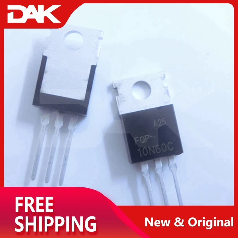 

10PCS FQP10N60C 600V N-Channel MOSFET IC Chip TO220