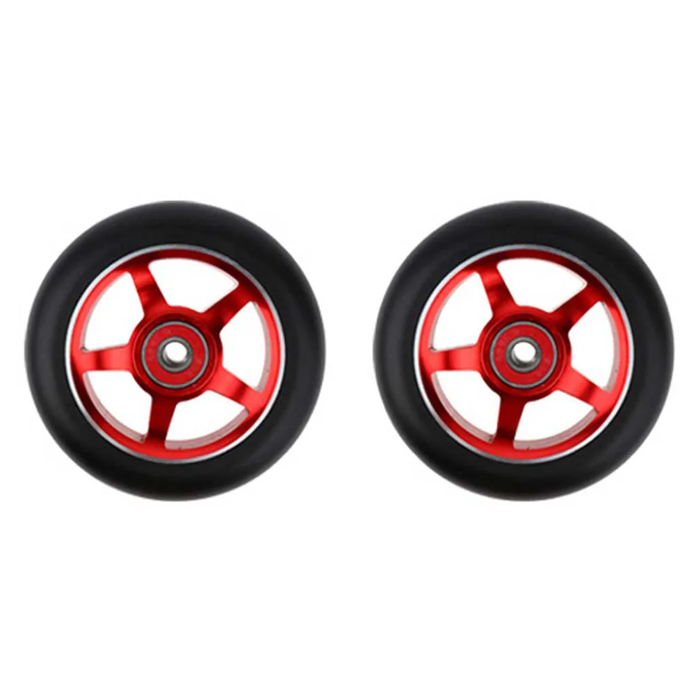 1pcs 100mm Replacement Push/Kick/Stunt Scooter Wheels with Bearings & Bushings Scooter Parts Accessories