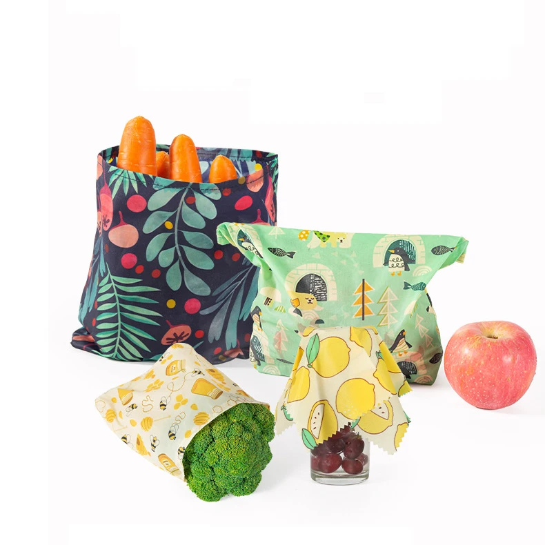 Emballage cire d'abeille original x 4 Bee wrap