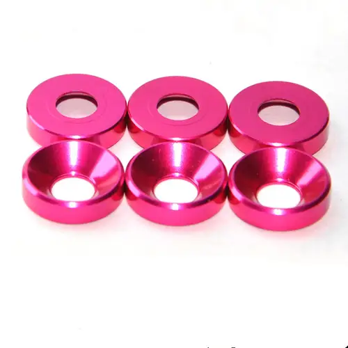 20pcs M2 M3 M4 M5 M6 Aluminum Colourful Anodized Countersunk Head Bolt Washers Gasket Red/Grey/deep Blue/Black/purple - Image 16