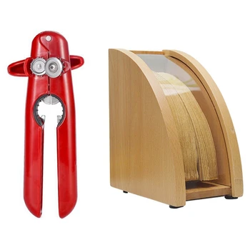 

WSFS Hot High Quality Stainless Steel Cans Opener with Hand-Drip Coffee Filter Paper Holder