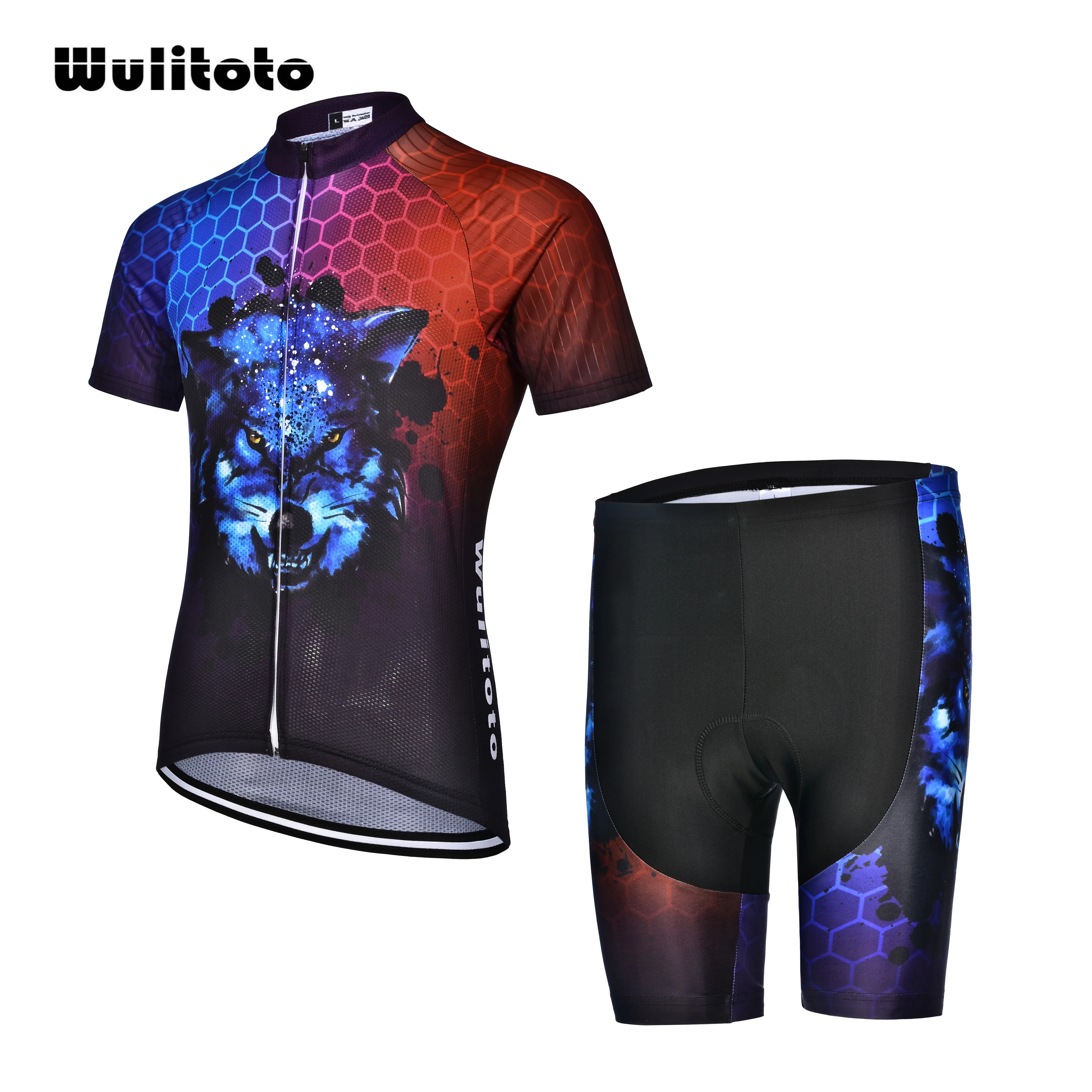 

WULITOTO Men Breathable Short sleeve suit Cycling Jersey Bicycle Top Shirt Cycling Jersey