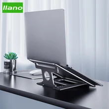 Llano подставка для ноутбука из алюминиевого сплава, многоступенчатая регулировка, Складная портативная подставка для ноутбука