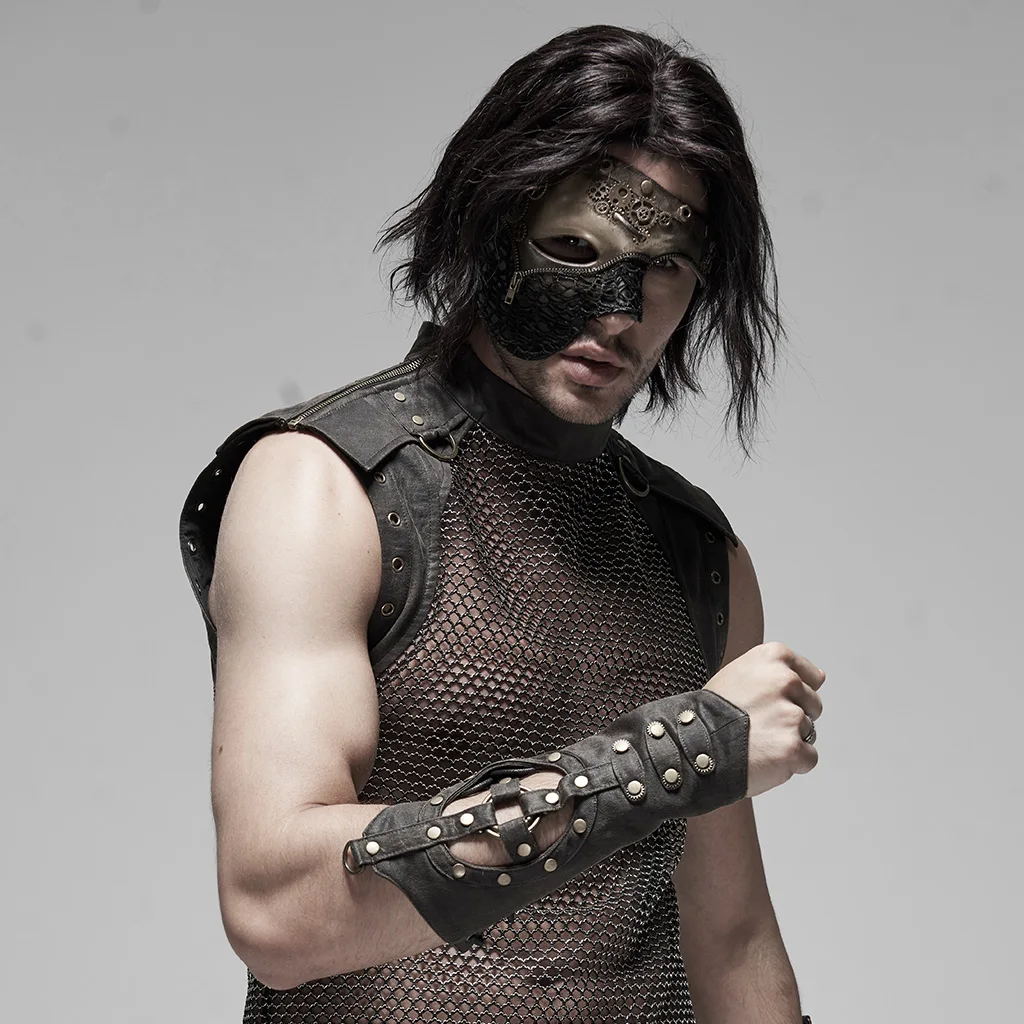 Перчатки мужские с вырезами в стиле стимпанк|Мужские перчатки| |