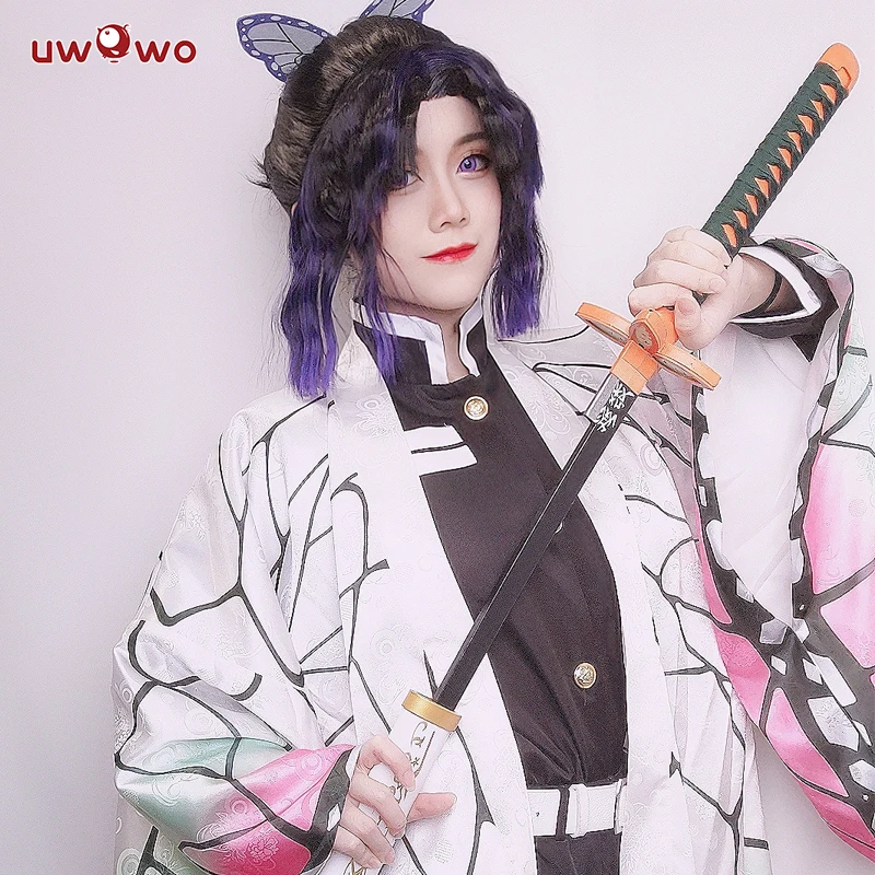 Предпродажа Uwowo новый дизайн Demon Slayer: Kimetsu no Yaiba Shinobu Kocho костюм для костюмированной