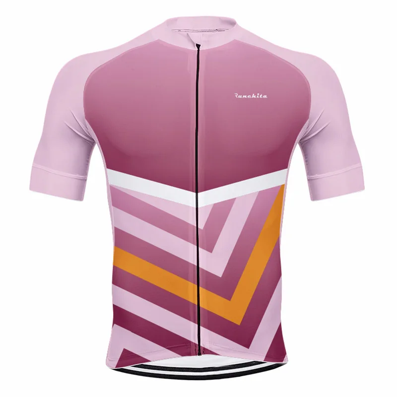 Maillot go pro RUNCHITA летняя велосипедная майка с коротким рукавом mtb Джерси велосипедная одежда Maillot одежда для велоспорта ciclismo - Цвет: Jersey   B