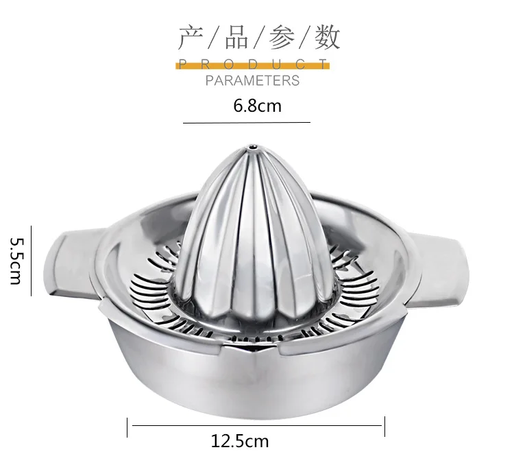 Lemon Press Juicer 304 Stainless Steel Lemon Clip Manual Squeezed Orange Maker Infant Fruit Juicer Orange Squeezer