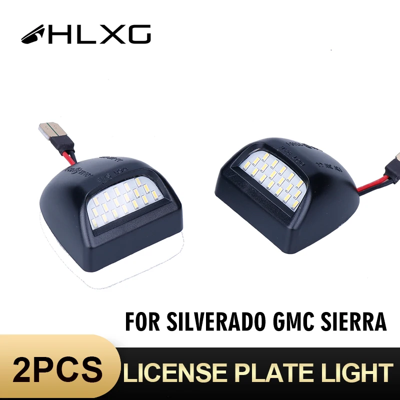 HLXG 18 Led Белый Автомобильный номерной знак светильник 12 В для Chevy Chevrolet Silverado Cadillac Escalade GMC Sierra 3500 2500 1500
