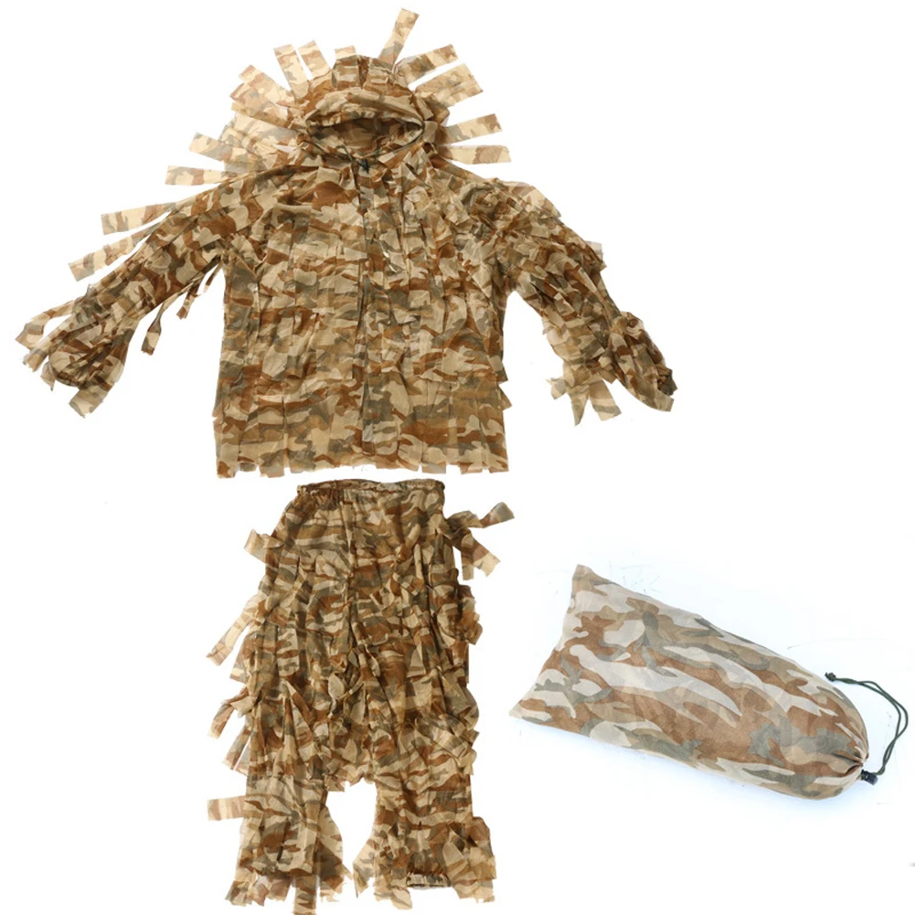 

Girl Boy Camping Gift Forest Hunting Invisible Lightweight Children Camouflage Elastic Waist Soft Training Shooting Outdoor Suit