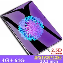 10,1 pulgadas 3G 4GLTE llamadas de teléfono tabletas Octa Core Tablet pc de la tableta de Android 8,0 4G ram + 64G rom WiFi GPS Dual SIM tablet pc FM GPG