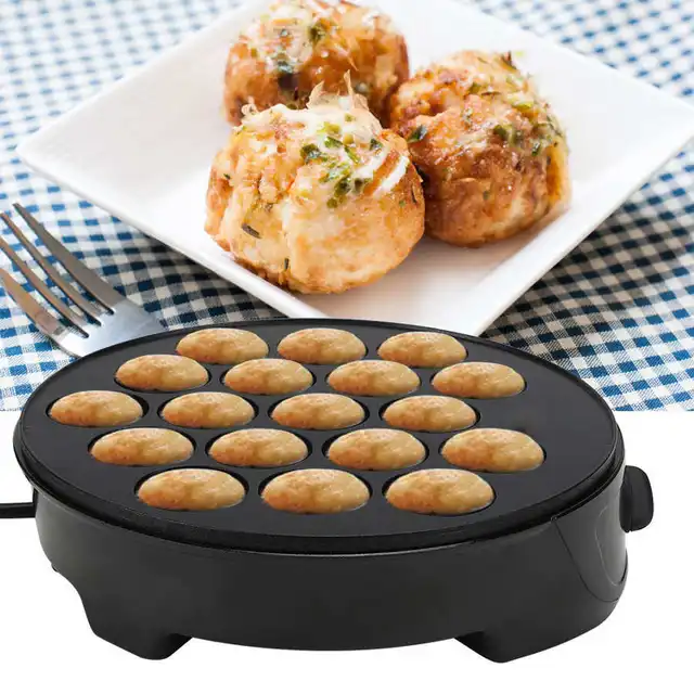 Takoyaki Maker Machine - 18-Hole Electric Non-Stick Pan For Octopus Balls, Snacks, Breakfast