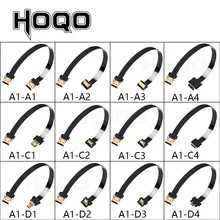 HDMI-compatible,FPV HDMI,HDMI Ribbon Cable 90 Degree Micro /Mini HDMI to Standard HDMI PCB Connectors 20pin