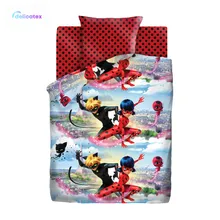 КПБ Delicatex1.5 хлопок LadyBug(70х70) рис. 16022-1/16023-1 Леди Баг и Супер Кот