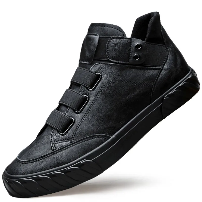 Brand New Mens Leather Shoes Korean Trend Comfortable Loafer Men Shoes British Fashion Men High Top Sneakers New Moccasins Men