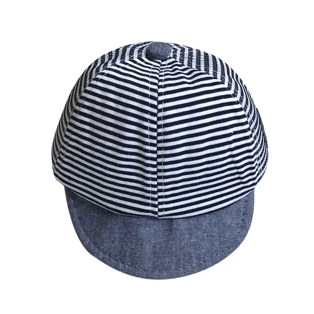 Spring Summer Baby baseball cap Baby Hat Cute Casual Striped Soft Eaves Kids Baby Boy Girl Beret Caps Girls Sun Hats