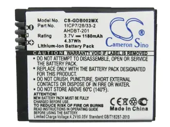 

Cameron Sino Battery for Giroptic edges closer to 360 edges closer to 360° action cam Replacement 601-00724-00A 1180mAh