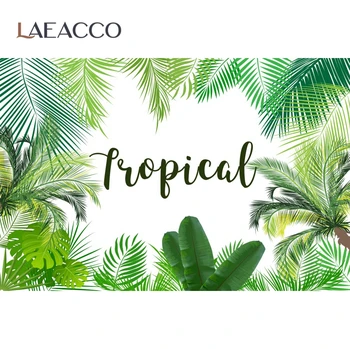 

Summer Tropical Backdrops Green Palms Tree Leaves Baby Birthday Party Portrait Photography Backgrounds Photocall Photo Studio