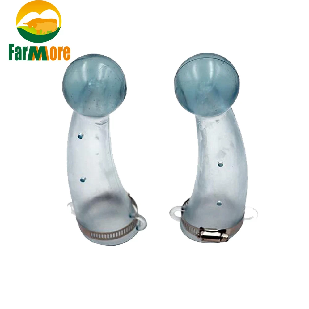 1 Pair Silicone Calf Horn Cover Anti Fighting Cow Cattle Proof Top