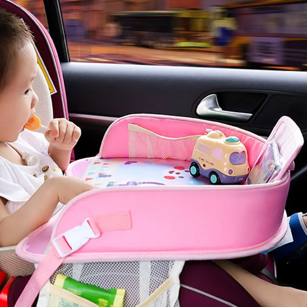 Waterproof Multi-function Car Safety Seat Plate Car Painting Table Baby Eating Table For Children Kid Stroller Accessories