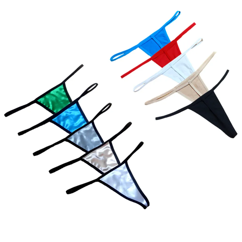 

Cotton/Satin Thong Women Hot Sexy T Back Women Simple Seamless G-string Underwear Female Tanga Low-Rise Majtki Damskie