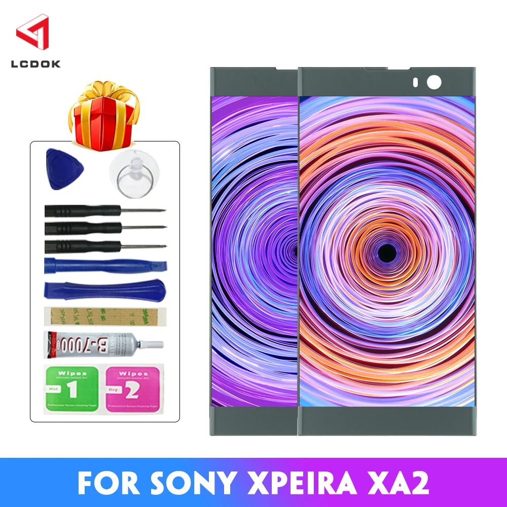 100% протестированный ЖК-дисплей для sony Xperia XA2 XA 2 H3113 H3123 H3133 H4113 H4133 кодирующий