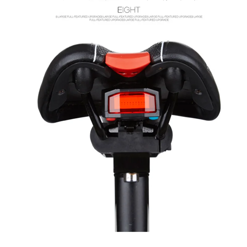 Bicycle 4 In 1 Rear LED Tail Wireless Security Remote Control Lock Waterproof