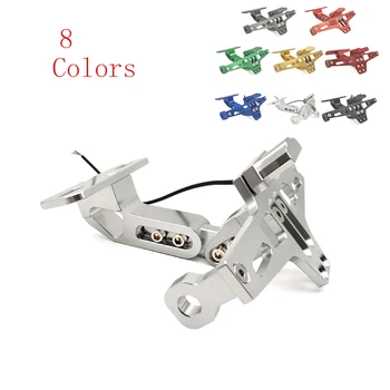 

Universal CNC Motorcycle Rear License Plate Mount Holder and Adjustable Angle License For Honda ST1300 Black SpiRit RC51 NC750S