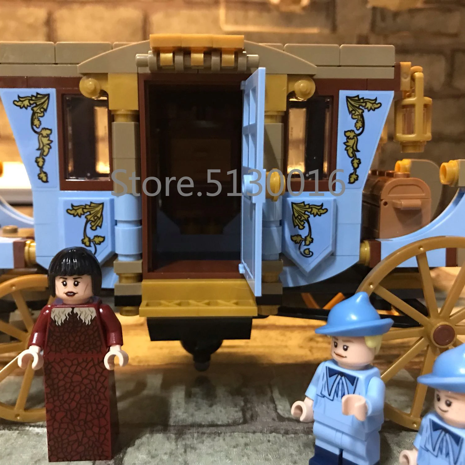 75958, карета beauxbatons, 11347, Поттер, кино, сериалы, 448 шт., модель, строительные блоки, кирпичи, игрушки, Bela