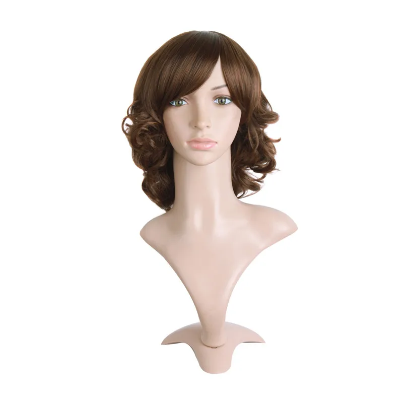 MapofBeauty 14 &quotкороткий кудрявый Коричневый Золотой синий темно серый косплей парик