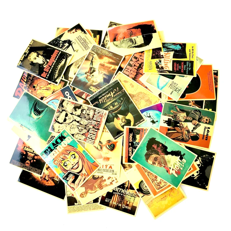 54 шт. классические Стикеры из фильмов для Чемодан ноутбук художественной росписи