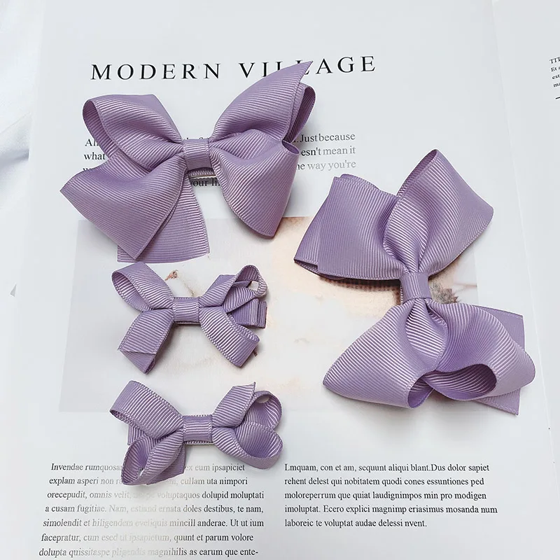 

Hair Clip Bow Hairpin for Baby Girl Headwear Combination for Children Children's Hair Accessories Set Four-piece Set Headband