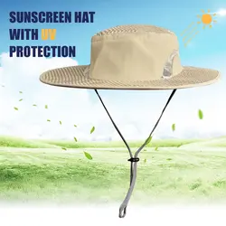 Летняя рыболовная Солнцезащитная охлаждающая шляпа с широкими полями Защита от ультрафиолета, от солнца, шляпа для кемпинга, походов