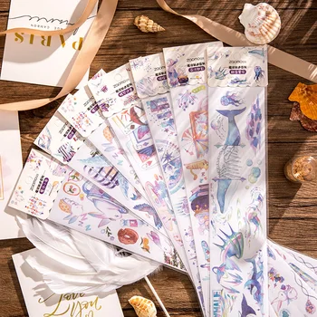 

The Magic World Cool Blue Washi Tape 65mm*350mm DIY Decoration Scrapbooking Supplies