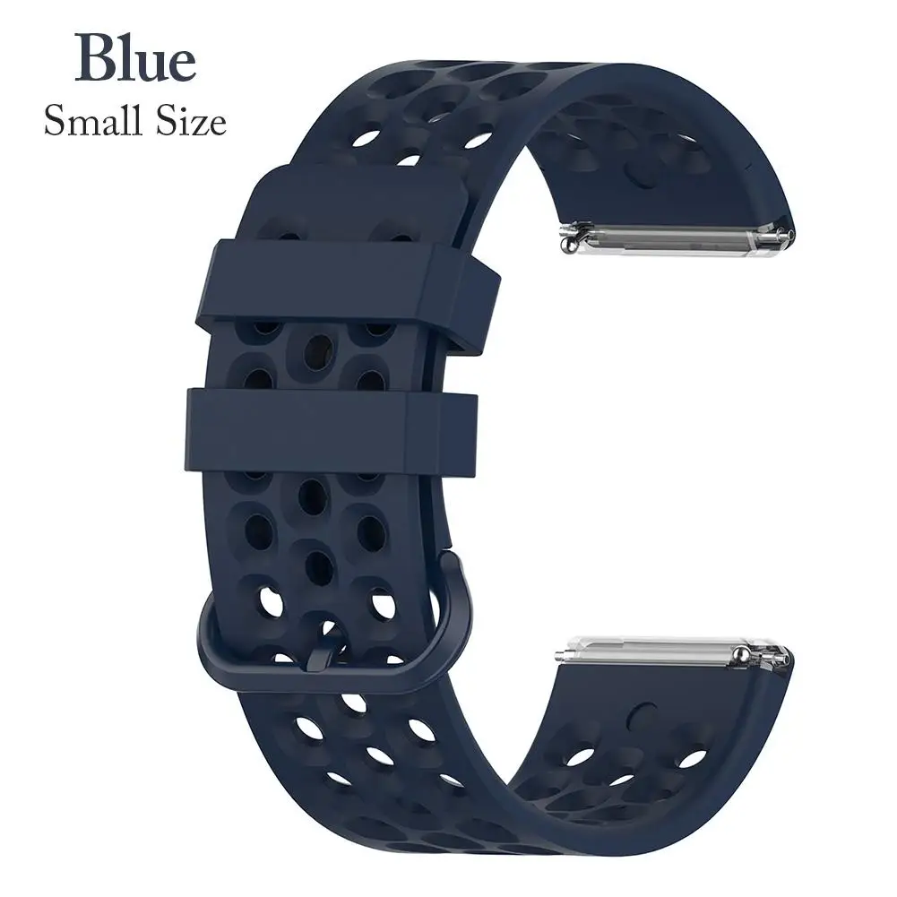 Purplish Blue 23 мм силиконовый спортивный сменный Браслет для часов Ремешок Для Fitbit Versa 2 Fitbit Versa Lite Edition Смарт часы аксессуары - Цвет: Purplish Blue