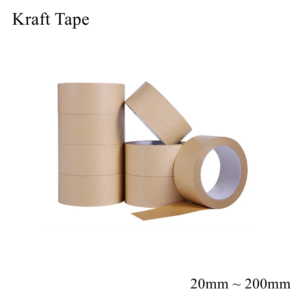 1 Roll 30m Gummed Kraft Paper Brown Masking Adhesive Tape for Picture  Framing and Box Sealing Kraft Paper Tape Packaging Tools - AliExpress