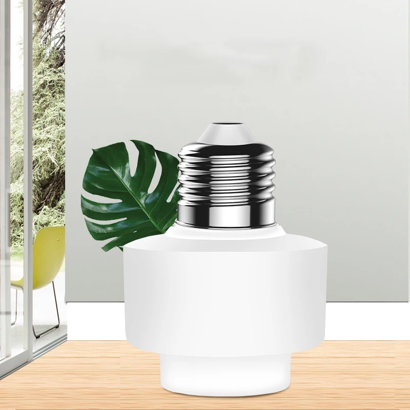 HHO-Wifi Wireless Smart Light Bulb Socket Screw Light Lamp Bulb Holder Cap Socket Support E27 E26 Home Use