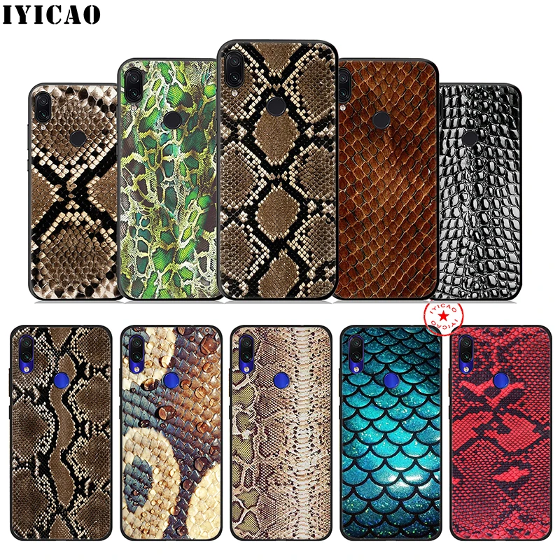 

Snake Skin Soft Case for Xiaomi Redmi Note 8 7 6 5 Pro for Redmi Note 6 5A 4X Prime Note 5 Silicone