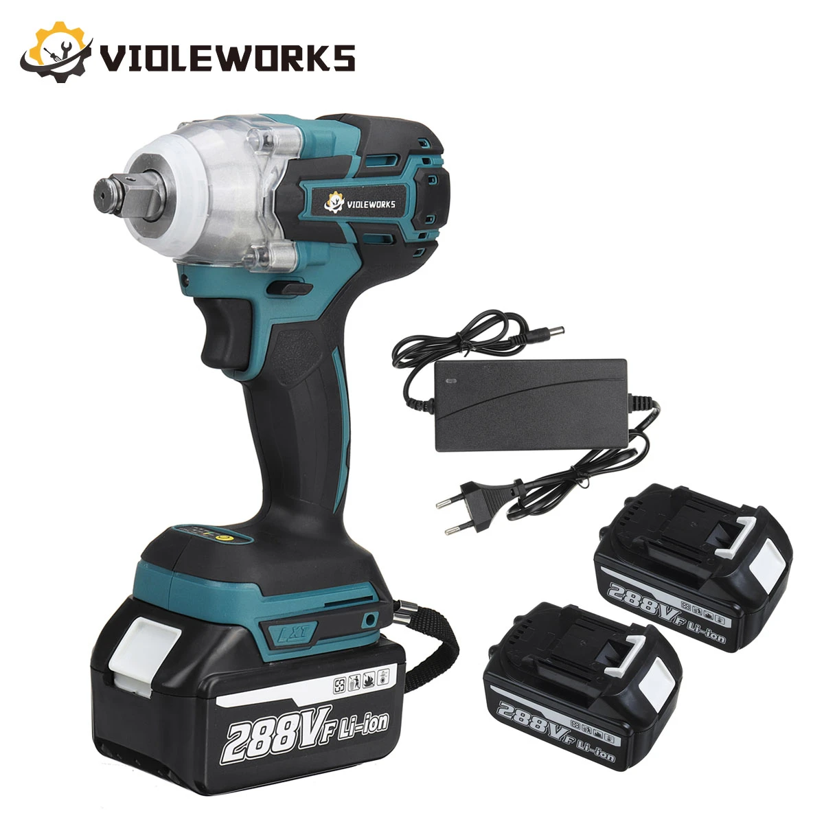 Llave de impacto eléctrica sin 22800mAh, 288VF, de iones de litio 1/2, 6200rpm, 520 N.M, par para batería Makita de nueva|Llaves eléctricas| - AliExpress