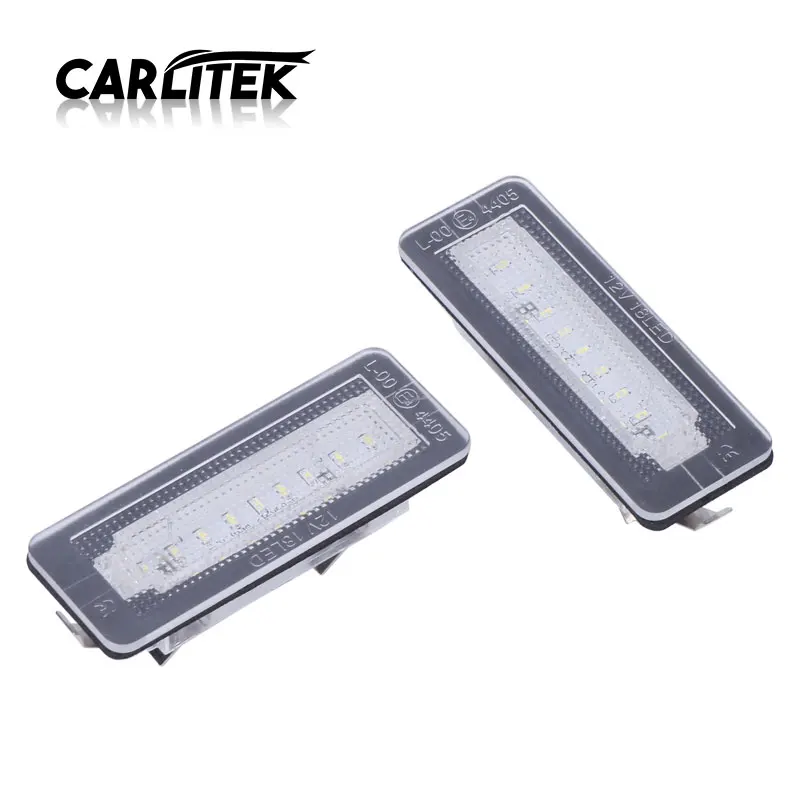 

CARLitek 2Pcs White 18LED Lamp License Plate Light for Benz smart Auto Led Tail Lamp